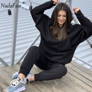 Hooded Sweatshirt And Pants Casual Two-Piece Outfit